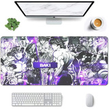 Mouse Pad Grande Baki Fondo Manga Diseño Anime Media 30x70cm