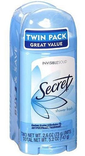 Desodorante Sólido Antitranspirante Secret Invisible 5.2