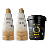 Kit Arvensis Tec Oil Shampoo E Cond. + Máscara 2x1 Crespos