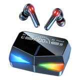Audífonos Bluetooth 5.0 Gamer Earbuds Inalambricos Pro C/led Color Negro