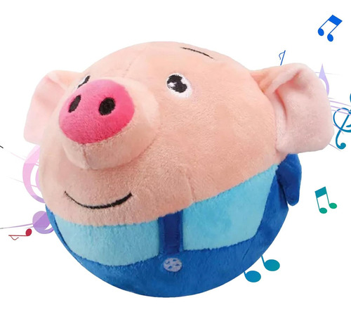 Pelota Vibratoria De Peluche Con Música, Pelota Que Rebota