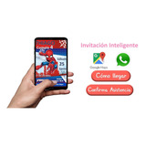 Invitacion Spiderman Niño  Interactiva Gps  Tarjeta Digital