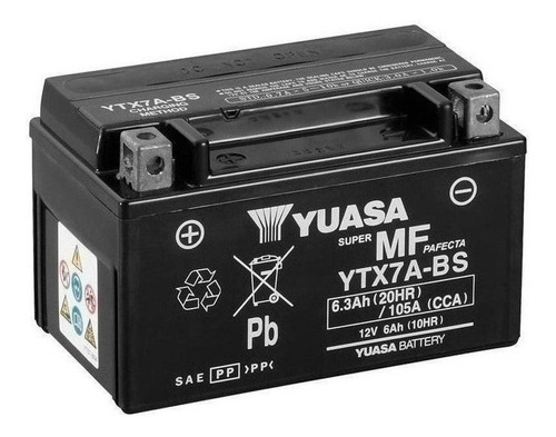 Bateria Yuasa Moto Ytx7a-bs United Motors Power Max Gp 125