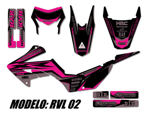 Kit De Calcos P/ Honda Tornado 2023 -rvl02- Laminado Grueso