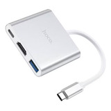 Adaptador Tipo C A Hdmi - Usb 3.0 Hoco Hb14