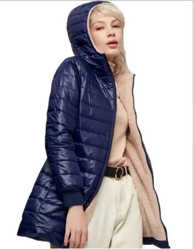 Parka De Invierno Impermeable Para Mujer Con Capucha Y Chiporro