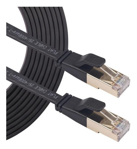 Cable Red Plano Categoria 8 Cat8 Rj45 Ethernet 5m 40gbps