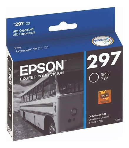 Cartucho Epson T297120-al Negro Original Xp 231 241 431 441