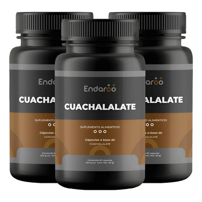 Cuachalalate 180 Cápsulas Pack, 3 Frascos 60 Cápsulas C\u002Fu Sabor Sin Sabor | Envío gratis
