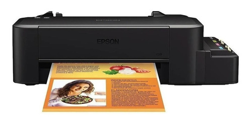 Impresora A Color Simple Función Epson Ecotank L120 Negra 110v