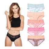 3 Pz Panties Hiphugger Encaje Victoria Secret Varios