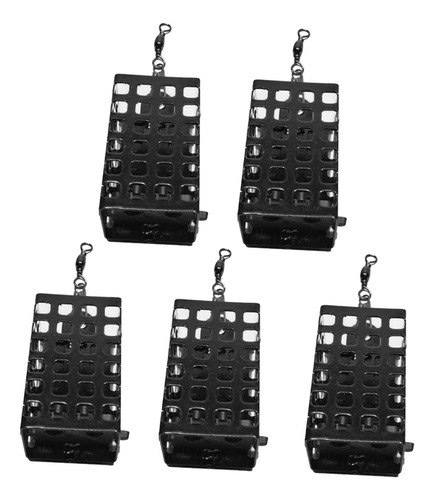 5x Accesorio De Jaula De De Cebo De Pesca Cuboide 30g