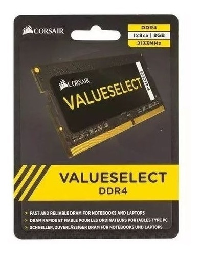 Memoria Notebook Ddr4 8gb 2133 Corsair - 2111 C/ Nf