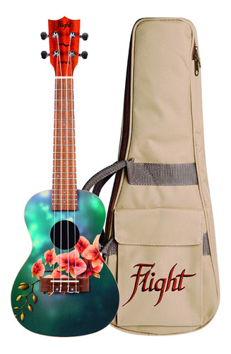 Flight Auc-33 Orchid Ukulele Ukelele Concierto Con Funda Color Diseño