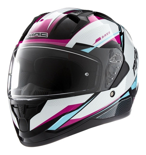 Casco Moto Integral Mac Bass Zeppelin Visor Simple - Fas