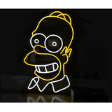 Letrero Led Neon Homero Simpsons Rostro 40*65cm Luminoso