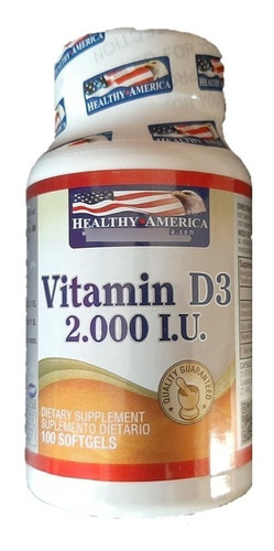 Vitamina D3 2000 Iu X 100 Softgels - Healthy America