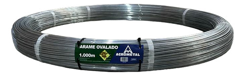 Arame Liso Ovalado R700 2,0 X 2,5mm Rolo 1000m Agrometal