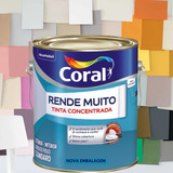 Tinta Acrílica Para Parede Fosca Rende Muito Coral 3,6l Cor Branco