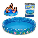 Piscina Pequena Infantil Inflável 180l Azul Compacta Verão