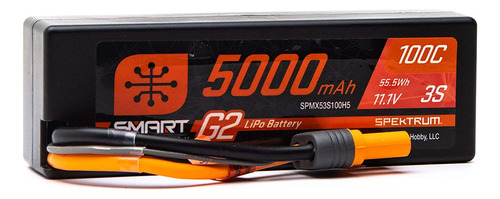 Spektrum 11.1v 5000mah 3s 100c Smart G2 Hardcase Lipo Baterí