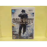 Call Of Duty World At War Nintendo Wii Usado Completo.