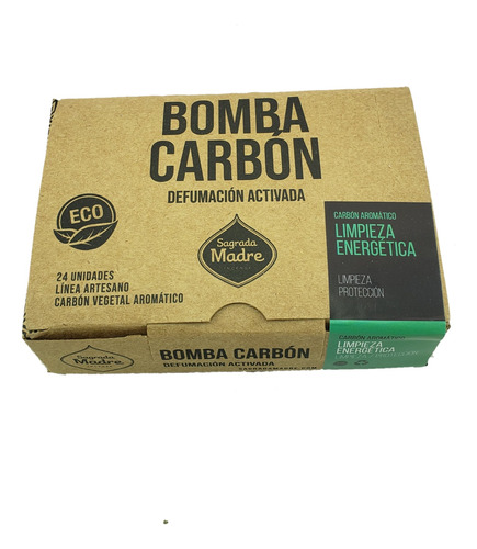 Carbon Bombita Citronella Yagra Incienso Sagrada Madre X24