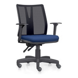 Cadeira Addit Ergonômica Back System Crepe Azul Nr-17 Frisok