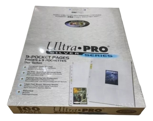 Ultra Pro Caja De 100 Micas 9 Espacios Silver Yu-gi-oh! Poké