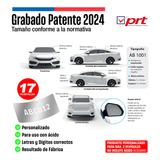 Plantillas Grabado Patentes En Vidrio Auto Personalizado