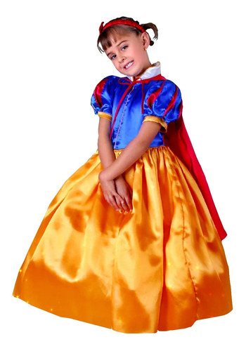Disfraz Blanca Nieves Para Niña Talla 1 A La 8