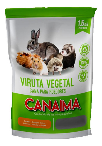 Viruta Vegetal  Canaima Para Roedores 1.5 Kg