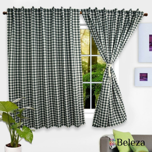 Cortina Beleza Cuadrille Corta (ancho 1.40 M X 1.50 M Alto)