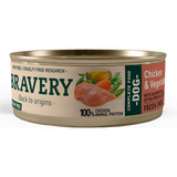 Bravery  Lata Chicken And Vegetables Adult Dog 80 Gr