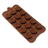 Molde De Silicona Para Chocolates Forma De Rosas