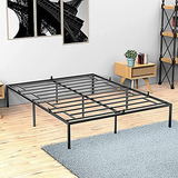 Elethebia Base De Cama Queen De Metal De 14 Pulgadas, No Nec