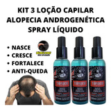 3 Tônico Fortalecedor Do Bulbo Capilar Anti Caspa Em Spray!!