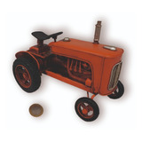 Tractor Antiguo Decorativo Metal 16cm Replica A Escala