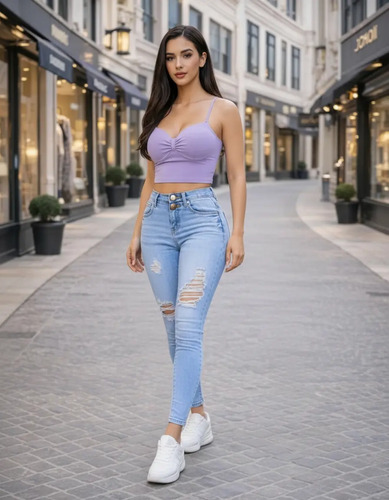 Jeans Mujer Mezclilla Suave Strech 011