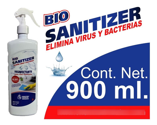 Bio Sanitizer - Desinfectante Base Cuaternarios De Amonio