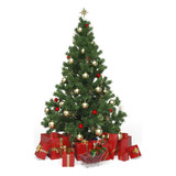 Arvore De Natal Decorada 150cm 200 Galhos Com Enfeites Pisca