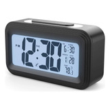 Reloj Despertador Digital Temperatura Alarma P/ancianos