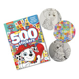 Libro Para Pintar Colorea Stickers Paw Patrol Vertice