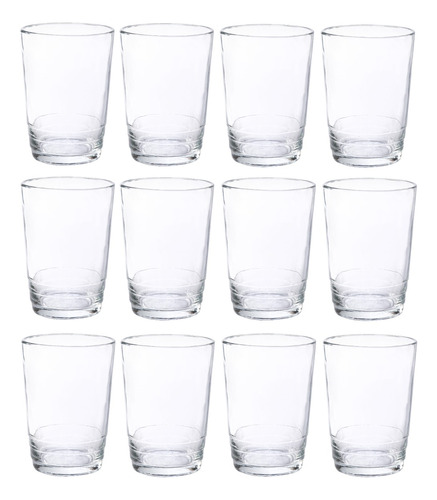 Juego De Vasos De Vidrio Durax Point 270 Ml X 48 Unidades