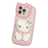 Funda De Teléfono Con Espejo Cosmético Hello Kitty