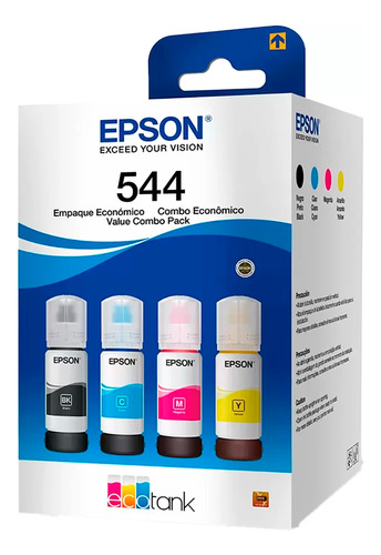 Tinta Epson T544 Original L3250 L3210 L3150 Kit 