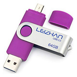 Leizhan Otg Usb Flash Drive 128gb Pendrive Para Telefono And