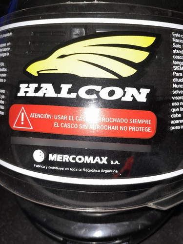 Casco Moto Halcón H5 Xl. Y  L. Negros Sin Uso .