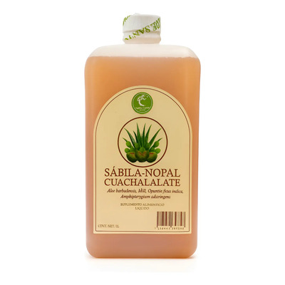 1 Bebida De Sábila, Nopal Y Cuachal | Verde Santo | Cont. 1l | MercadoLibre