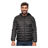 Jaqueta Puffer Bobojaco Masculina Corta Vento C/ Bolso Capuz